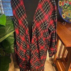 NEW TORRID Plaid Shawl with Fringe